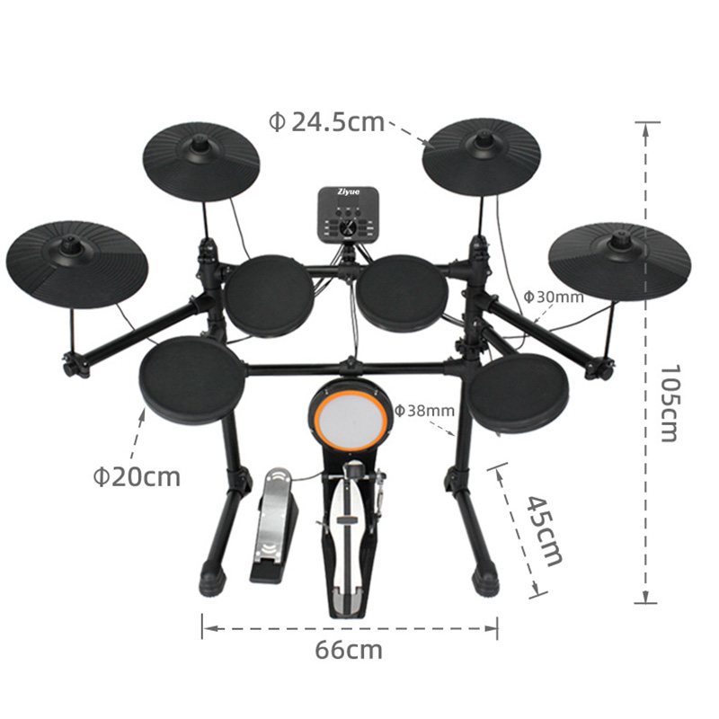 Electronic Drum Kit For Kids - Profesjonalny, cichy, przenośny zestaw perkusyjny dla