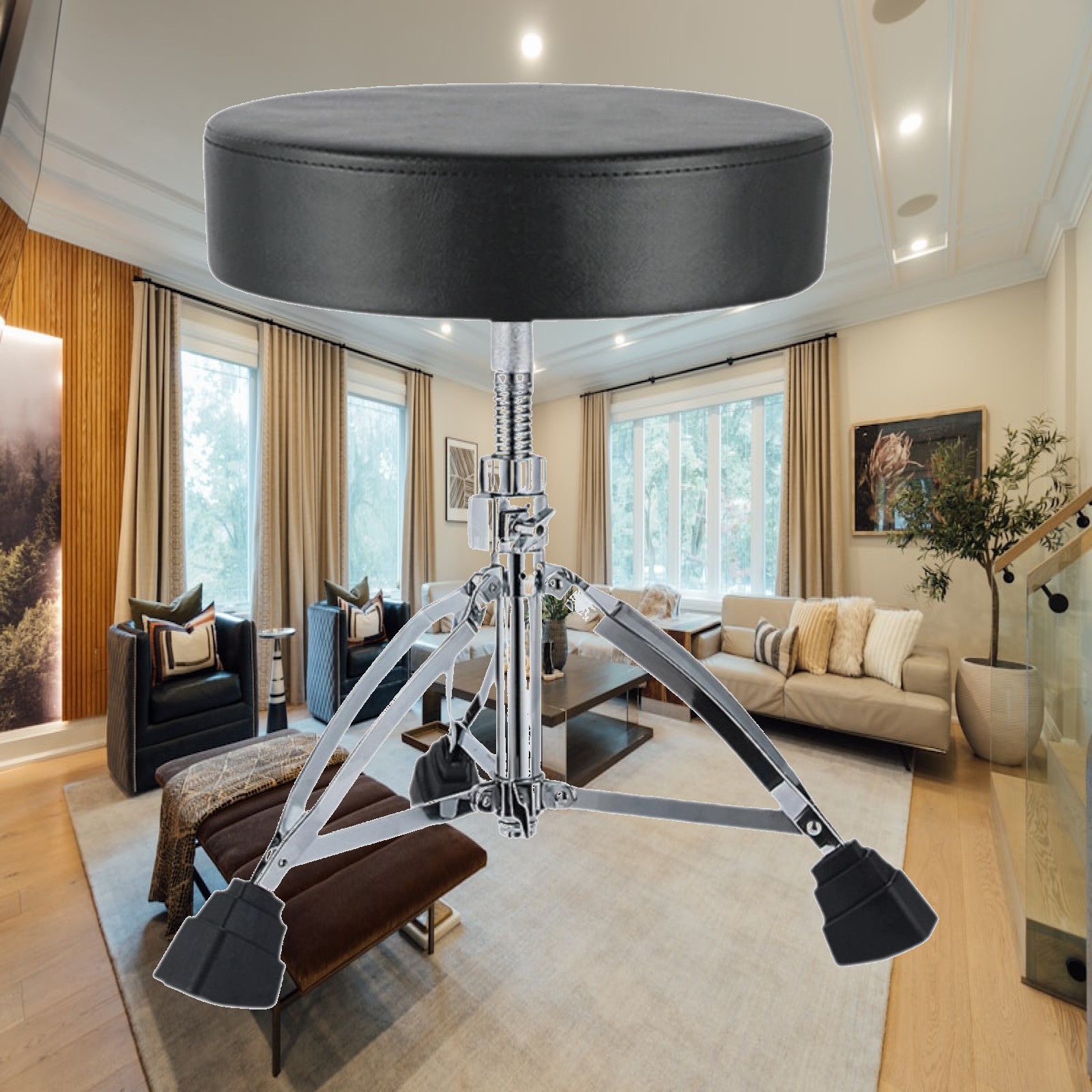 Drum Throne Adjustable - Stołek perkusyjny z gąbką o wysokiej