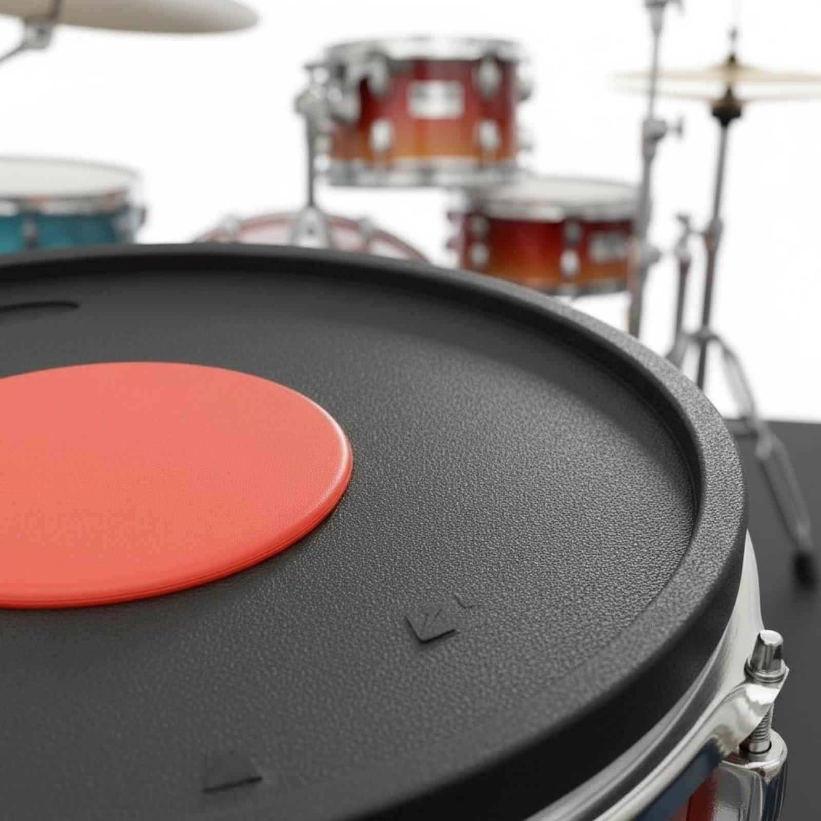 Drum Practice Pad - Gumowa podkładka tłumiąca dźwięk perkusji, kompletny