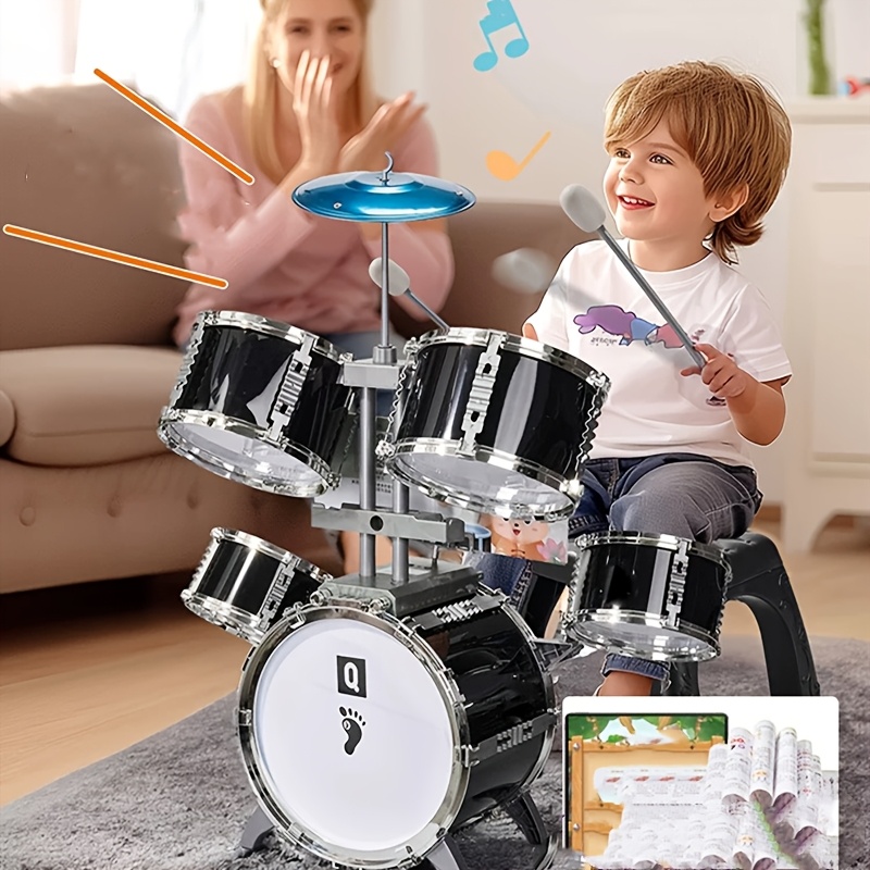 Electronic Drum Kit For Kids - Zestaw perkusyjny Teen Rock - Mini