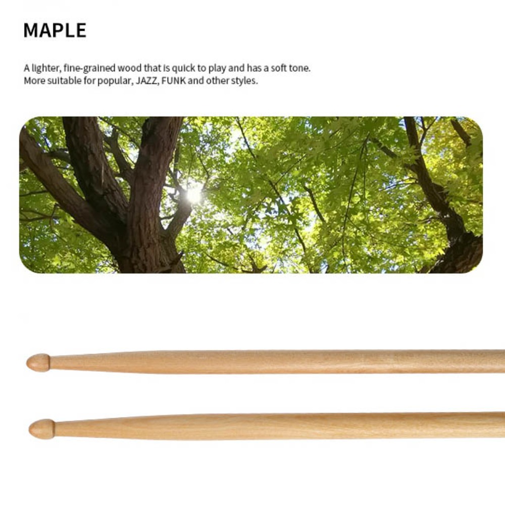 Drumsticks 5A Maple - Klasyczne pałeczki perkusyjne 5A/7A, 1 para