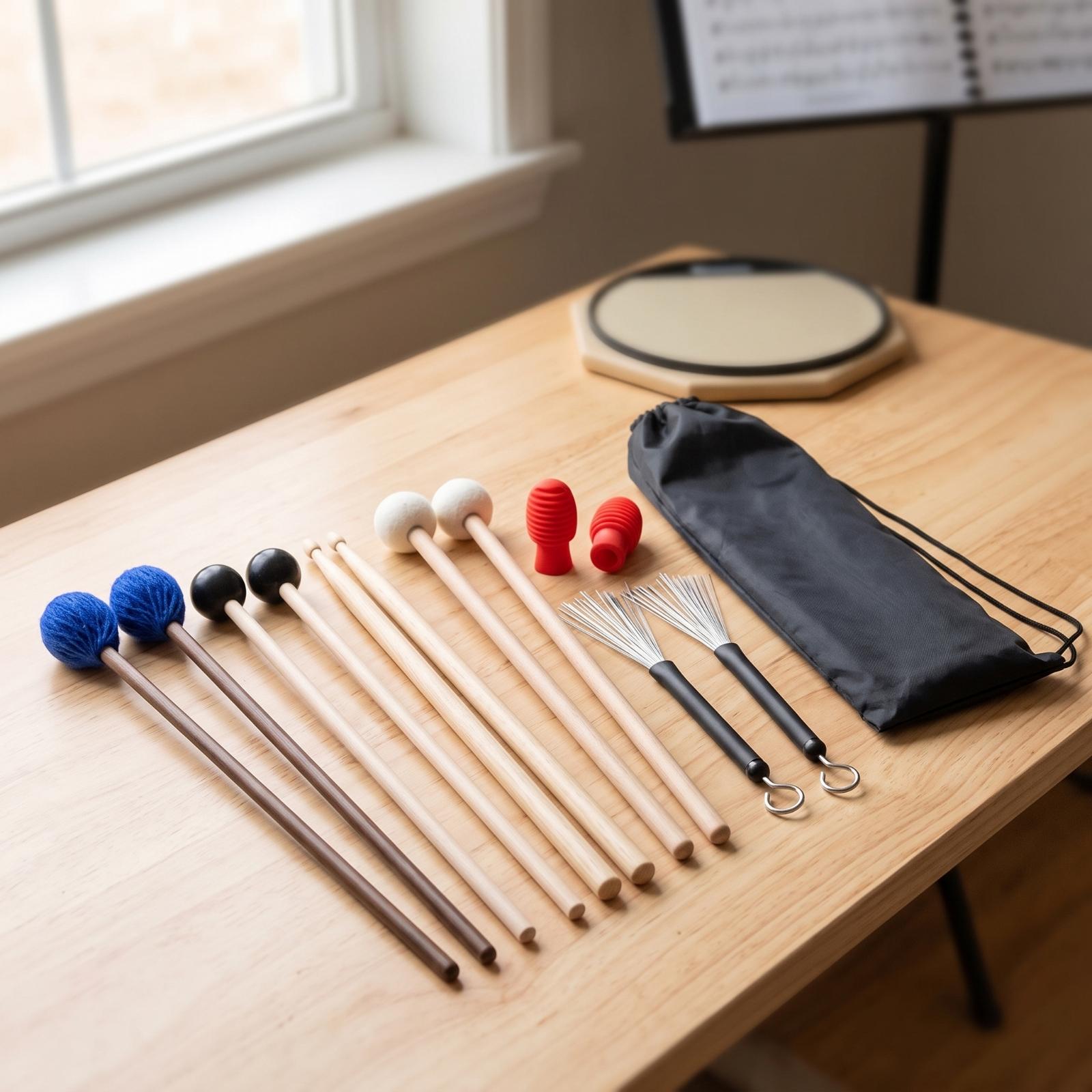 Kompletny zestaw perkusyjny z  – Drumsticks 5A Maple recenzja i cena