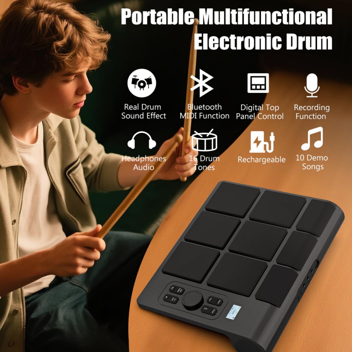 Elektroniczny zestaw perkusyjn – Electronic Drum Set Roll Up recenzja i cena