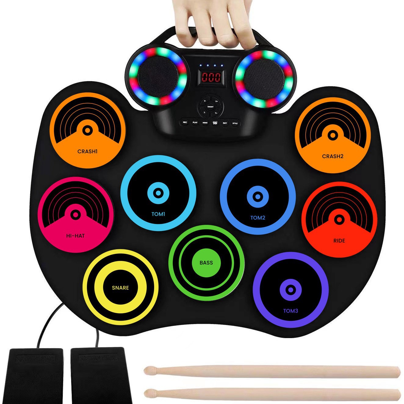 Przenośny zestaw perkusyjny el – Electronic Drum Set Roll Up recenzja i cena