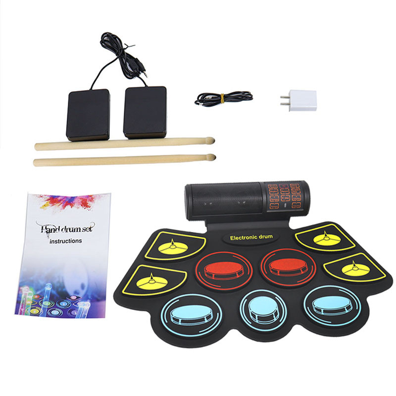 Kolorowy, składany zestaw perk – Electronic Drum Set Roll Up recenzja i cena
