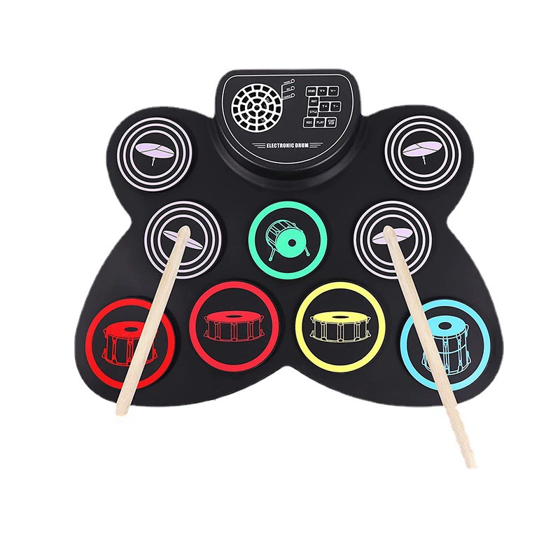 Kolorowy składany silikonowy z – Electronic Drum Kit For Kids recenzja i cena