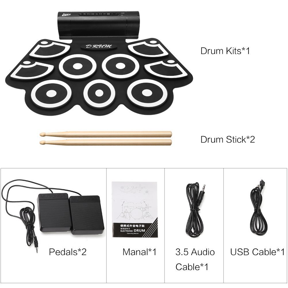 Instrument perkusyjny MD760, p – Electronic Drum Set Roll Up recenzja i cena