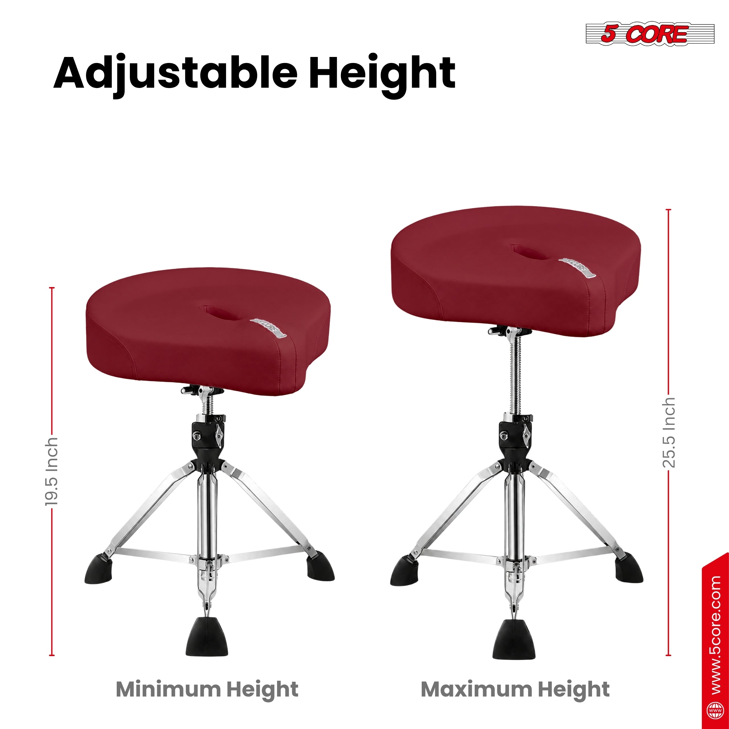 5-rdzeniowy, wyściełany, ergon – Drum Throne Adjustable recenzja i cena