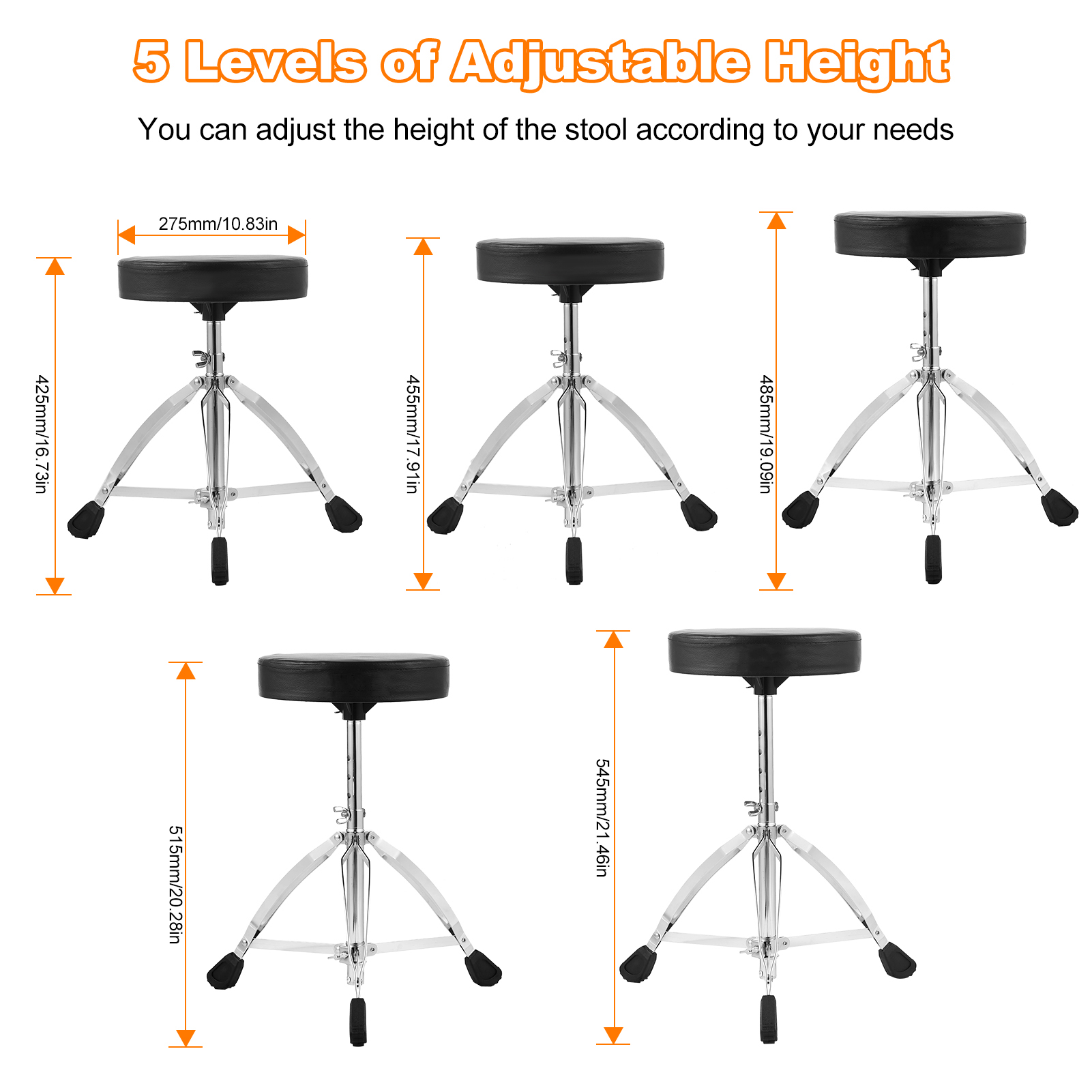 Uniwersalny stołek perkusyjny  – Drum Throne Adjustable recenzja i cena