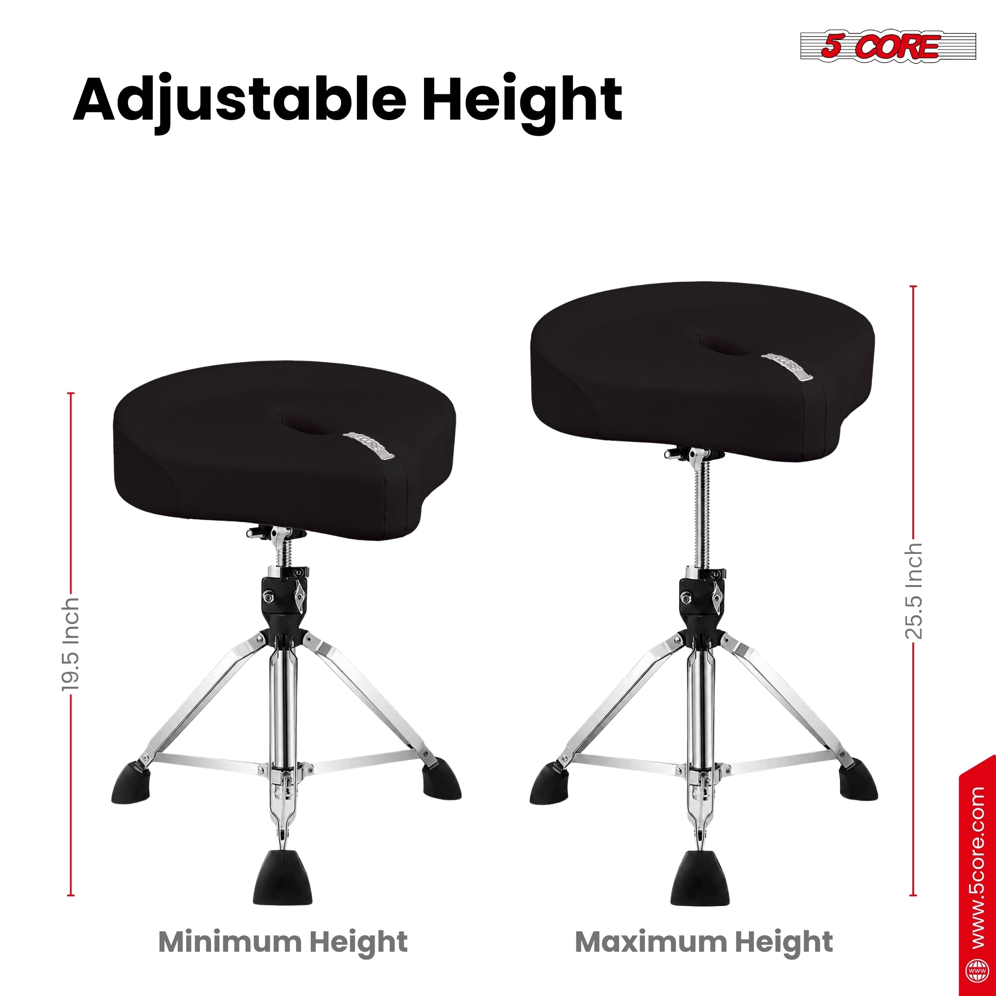 5 Core Drum Throne – wyściełan – Drum Throne Adjustable recenzja i cena